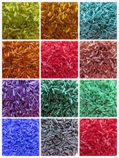 500 - 1000pcs Bugle Beads Many