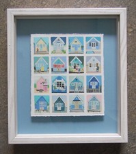 Seaside Beach Huts, Lisa Tolley Signed LE Giclee. Walton on the Naze?