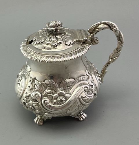 Georgian silver mustard pot - georgian,