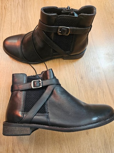 Soleflex black leather chelsea - black,