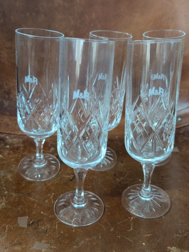 Crystal champagne flutes - x,
