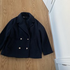 Zara Short Boucle Winter Coat