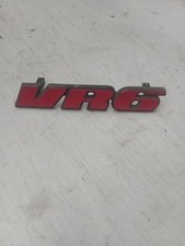 VW CORRADO VR6 RED FRONT GRILL BADGE GENUINE 535853679D CLIP ON 3 SLAT