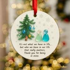 Sea Glass Ornament Christmas Tree Hanging Decoration Friendship Souvenirs UK