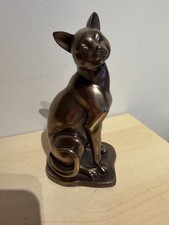 Bronze effect Cat Sculpture