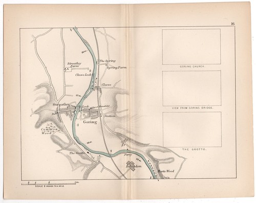 River thames route through - river,