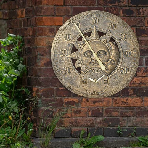 Retro outdoor station clock - outdoor,