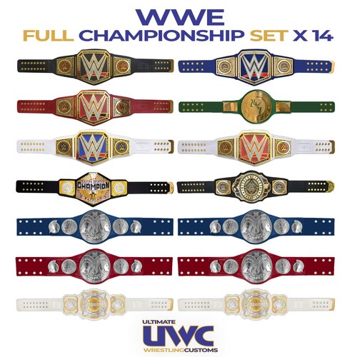 Wwe belts full custom set - custom, x