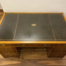 Vintage Leather Top Campaign Style Partners Desk Bevan Funnell 5ft X 3ft