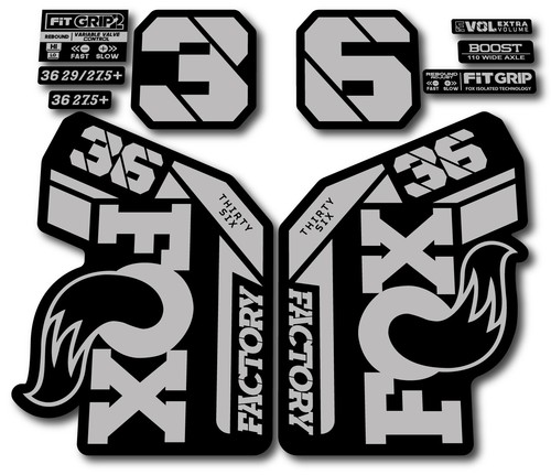 Fox fork stickers 2021 2025 - fox,