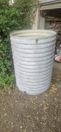 Vintage galvanized ribbed - vintage,