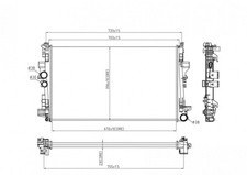 RADIATOR ENGINE COOLING FITS