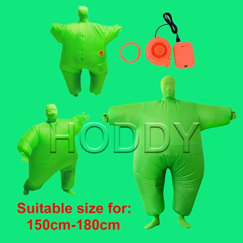 Green inflatable suit fat - inflatable,