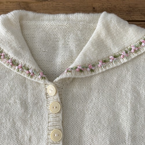Hand knitted girls - knitted, cardigan