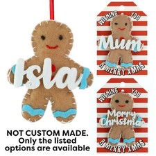 Personalised gingerbread man - gingerbread,