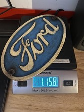 Ford Motors Cast Iron Plaque