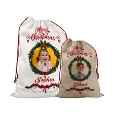Personalised Photo Santa Sack