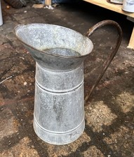 Galvanised steel silver jugs - steel,