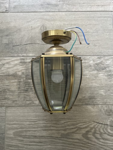 Vintage brass effect glass - vintage, &