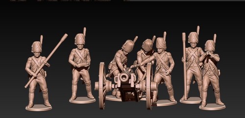 Napoleonic french foot guard - french,