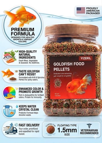 Floating goldfish food - floating,