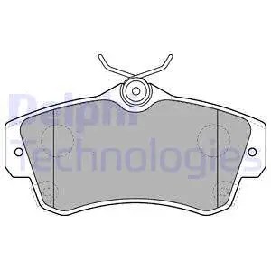 Front brake pad set - set,