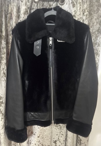 Allsaints black shearling - allsaints,