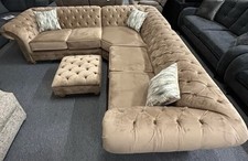 Winchester Collection Corner Sofa & Footstool