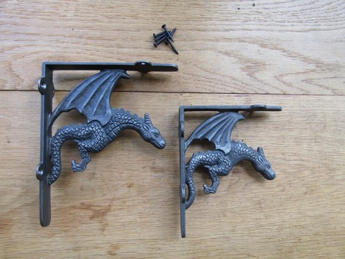 Pair dragon cast - cast, iron