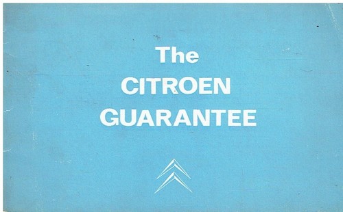 Citroen dyane pre delivery - dyane, pre-delivery