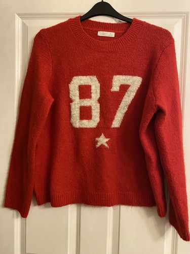 Women red wool - wool, jumper