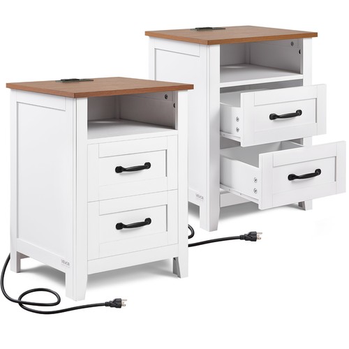 Uimoso farmhouse nightstands - farmhouse,