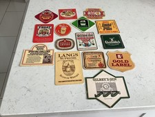 Vintage Beer Mats 15 In Total , Beer , Whisky,cider 