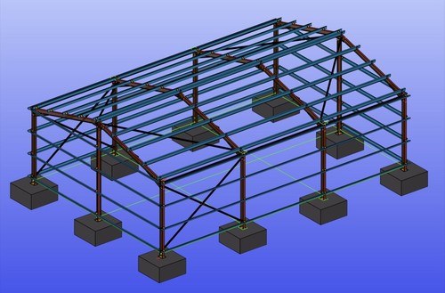 Steel roof trusses rafters - roof,