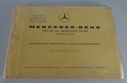 Parts catalog mercedes motor - catalog,