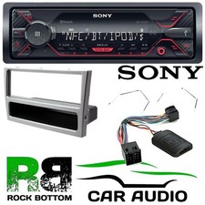 Vauxhall Corsa C 00-04 SONY Bluetooth Mechless Car Stereo Steering & Silver Kit
