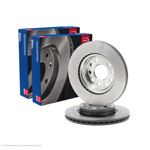 Apec front brake discs fits - 2x,
