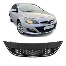 For Vauxhall Astra J 2012–15 Front Bumper Lower Grill W/Chrome Trim&Plate Holder