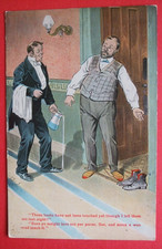 30s Ireland Irish Comic IRISHMAN HOTEL PORTER SURE MOIGHT LAVE OUT YER PURSE SOR