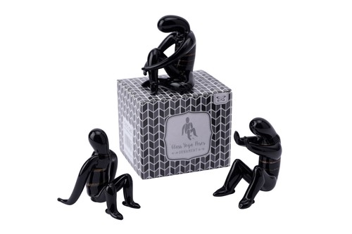 Set black yoga pose - set,