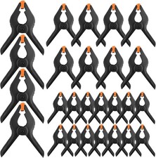 26X Heavy Duty Spring Clamps 2" 3" 4" Set Market Tarpaulin Quick Nylon Clips UK