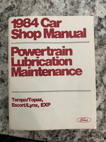 1984 ford car - car, manual