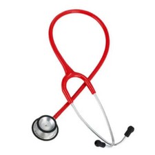 Riester Duplex 2.0 Dual-Head Stethoscope - Red Tubing - Steel Chestpiece - 10 Ye