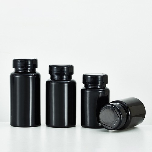 Plastic pill bottles black - pill,