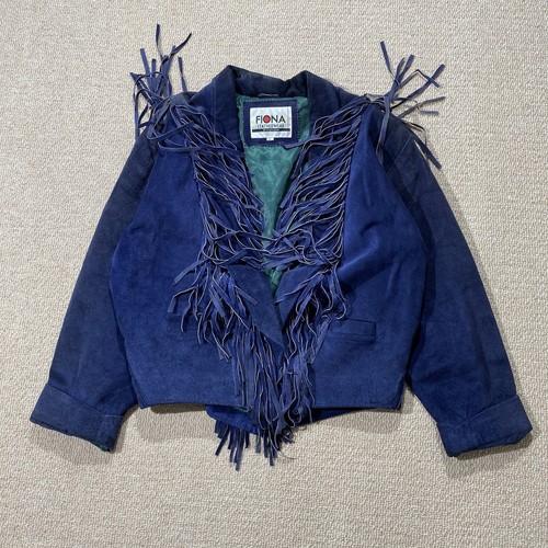 Vintage suede fringe - suede, jacket