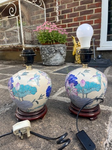 Pair vintage chinese porcelain - vintage,