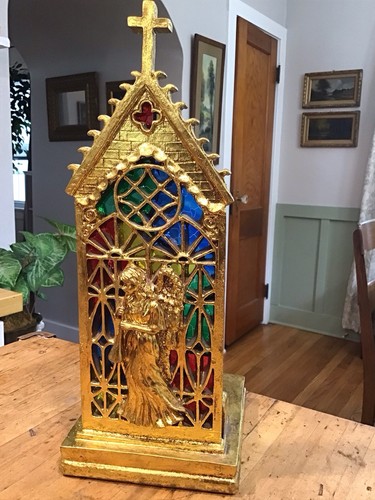 Vintage angel stained glass - vintage,