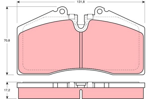 New brake pad set disc - new,