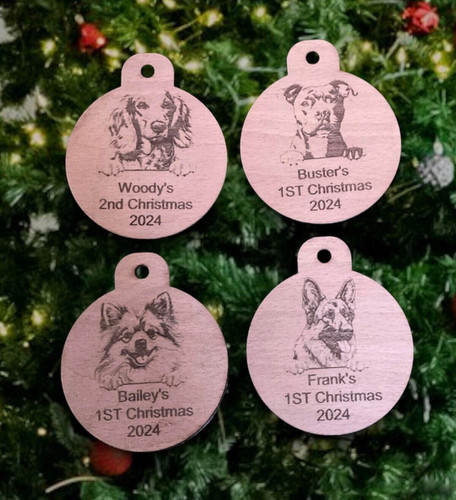 Wooden personalised dog - wooden, dog,