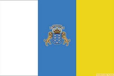 CANARY ISLANDS 5x3 feet FLAG 150cm x 90cm Polyester fabric flags SPAIN SPANISH
